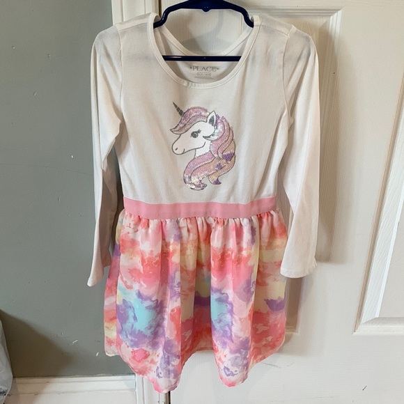 Unicorn Dress - Girls - Long Sleeve